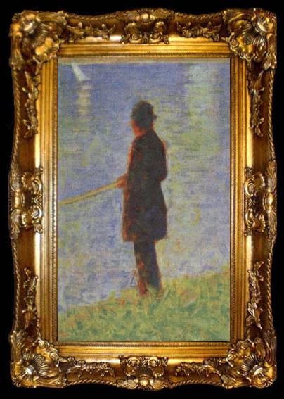 framed  Georges Seurat Angler, ta009-2